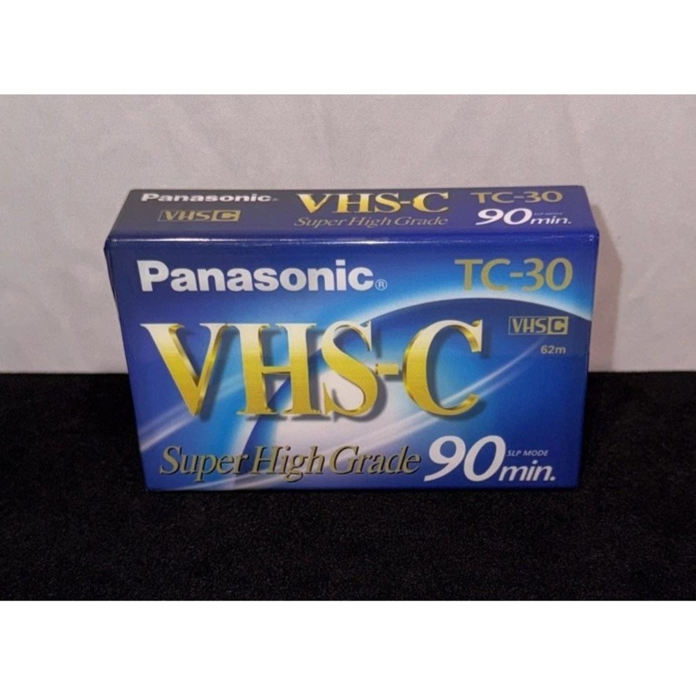 Panasonic TC-30‎ VHS-C Super High Grade 90 Min Compact Blank Video Cassette Tape